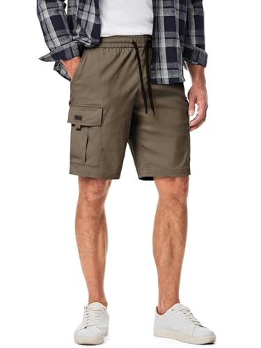 Image of Vogaan Men's Cotton Blend Multi Color Cargo Shorts | Regular Fit | 5 Pocket Casual Utility Shorts
