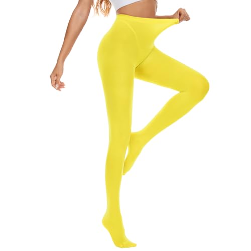 Image of Century Star Womens Tights Opaque Ballet Dance Tights Stockings for Women High Waist 80D Control Top Run Resistant Pantyhose