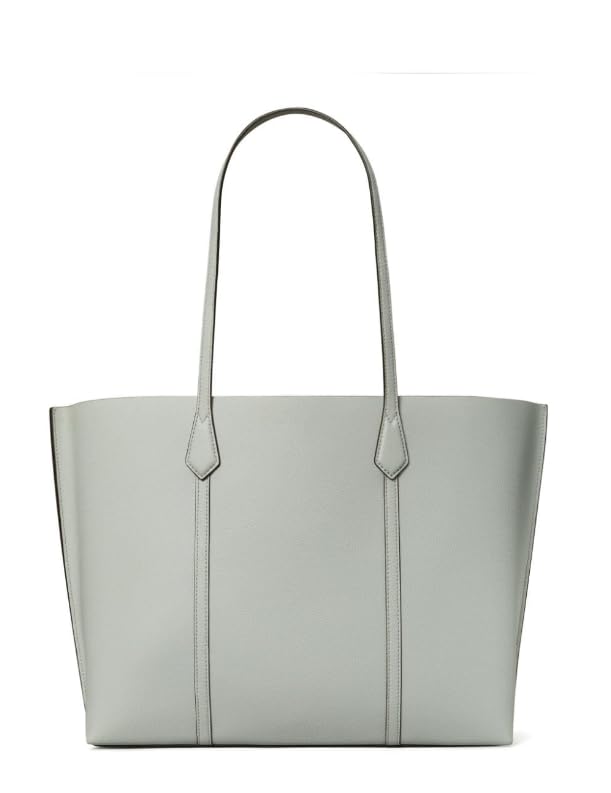 Tory Burch Perry Pebbled Leather Gray Tote Handbag2