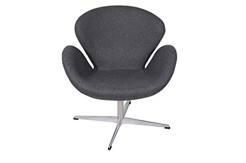 Plata Arne Jacobsen Style Swan Chair Grey