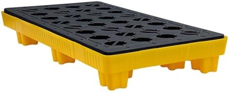 Modular Spill Containment Pallet - Leakproof Tray for Industrial & Garage Use, Anti-Slip Design, Perfect for Hazardous Material Management & Safety Compliance