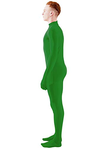 Image of Ensnovo Mens Mock Neck Full Body Unitard Spandex Zentai Suits Costumes