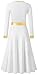 QZSH Praise Dance Dresses for Women Liturgical Dance Dress Fit Full Length Metallic Dancewear,Upper Lining(258189-07-S)
