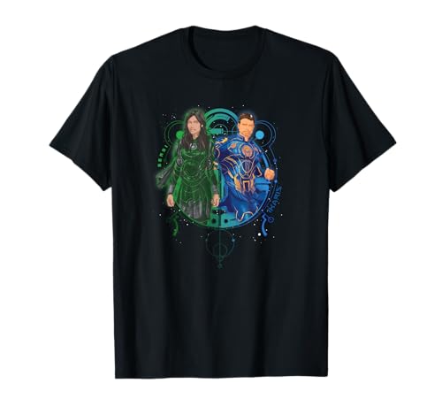 T-shirt Marvel Eternals Sersi Ikaris graphique en coton respirant et durable