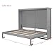Harper & Bright Designs Full Size Murphy Bed Wall Bed Space-Saving for Multipurpose Guest Room Bedroom or Home Office, Gray