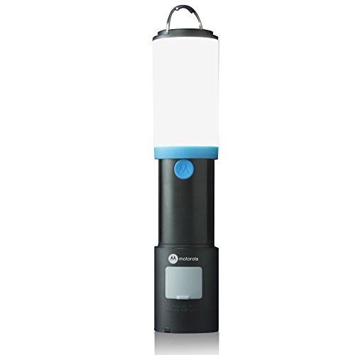 Motorola Unisex Mslp 150 180 Lumens Flash Light and Lantern with Power Bank, Black