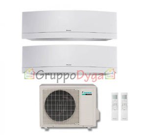 Climatizzatore Daikin Dual Split Inverter Emura White 7000+12000+2Mxs40H 7+12