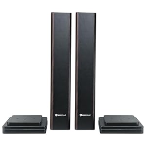 Pairrockvillerht28d28darkwoodgrainbookshelfhometheaterspeakerstands Urban Country Home Decor Pair rockville rht28d 28 dark wood grain bookshelf home theater speaker stands urban country home decor
