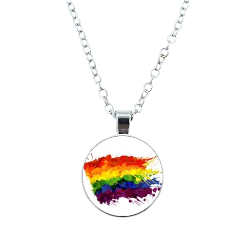 Collier transgenre argent anti-allergie avec médaillon étanche en verre