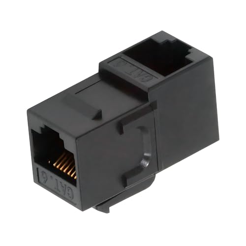 Adaptador Keystone UTP CAT6 ángulo 90 RJ45 hembra a hembra miniatura 1