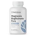 Magnesio Bisglicinato Puro | 3360 mg di Magnesio Glicinato ad alto assorbimento | 180 Compresse | Stress, Stanchezza, Crampi e Sonno | Vitamina B6 e Melissa | Vegan | Senza glutine