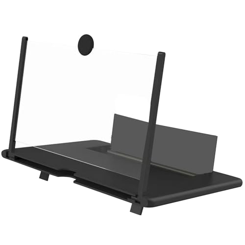 Ampliación de pantalla de 12 pulgadas para smartphones, pantalla portátil de aumento de teléfono móvil, proyector de ampliación universal 3D HD para películas y videojuegos, regalos para hombres