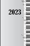 Agenda Piano 2023: 12 mois journalier Agenda Piano 2023 . Agenda Semainier . format A5 . janvier à décembre 2023 . Planificateur . semainier simple