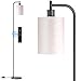SIBRILLE Floor Lamp with Linen Shade, Dimmable Tall Standing Lamp with Remote Control & 3 Color Temperatures, Modern Floor Lamps for Living Room Bedroom Office Corner, 9W LED Bulb Included