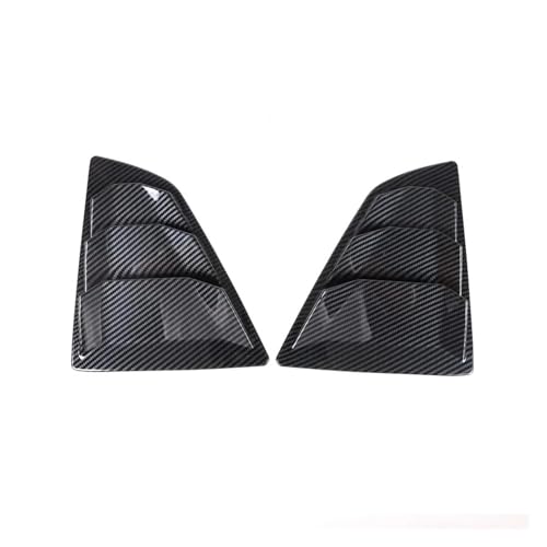 Compatible For NISSAN 370Z Z34 2009-2020 ABS Carbon Fiber Car Rear Side Window Blind Shutter Louver Cover Trim Exterior Accessories