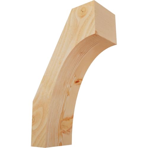 Ekena Millwork BRC06X12X20WTL00RDF 6"W x 12"D x 20"H Westlake Rough Sawn Knee Brace, Douglas Fir