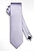 HISDERN Mens Purple Ties Classic Woven Silk Ties and Pocket Square Set Elegant Pure Light Purple Formal Wedding Party Necktie Handkerchiefs