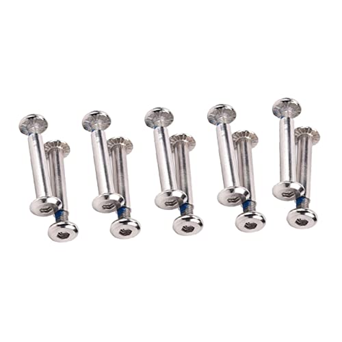 BESPORTBLE 16pcs Skate Bearings Screws Metal Inline Skate Screw Stainless Steel Strong for Skating
