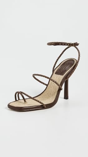 SCHUTZ Women's Kaya Straw Heeled Sandals2