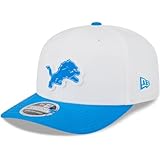 New Era Men's White/Blue Detroit Lions 2025 NFL Training Camp 9SEVENTY Adjustable Hat