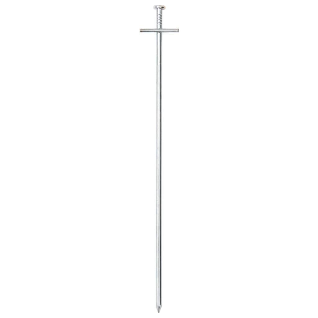 KHGPOTYU 24 Pack Heavy Duty Rust Resistant Tent Pegs 29.5cm, 6mm Diameter Galvanised Steel Camping Stakes for Tents, Gazebos, Awnings, and Outdoor Equipment