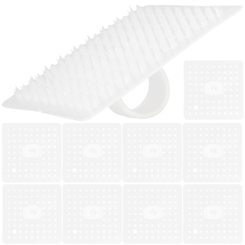 LALAFINA Cepillo para Limpiar Verduras y Frutas Flexible 10 Piezas Multiusos de Silicona de Color Claro para Cocina, Herramienta Segura y Práctica de Limpieza para Frutas, Verduras y