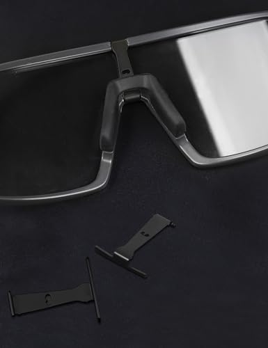Image of Metallic Replacement Wicket for Oakley Sutro OO9406 /Sutro Asian Fit OO9406A /Sutro S OO9462 Sunglasses - Black+Black