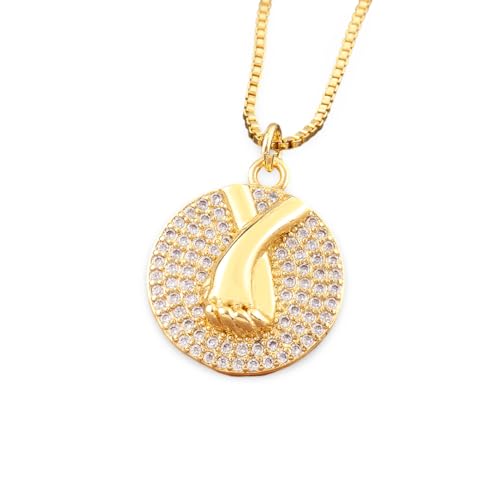 Collier pendentif symboles en cristal anti-ternissement pour affirmer votre personnalité