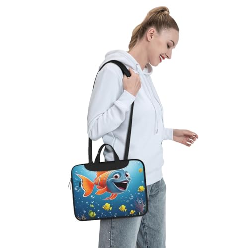 Maletín Khiry para portátil estilo pez unisex miniatura 7
