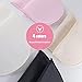 Cuyacili 4 Pairs Set-in Shoulder Pads Sewing Sponge Shoulder Pad Thin Shoulder Enhancer for Round Shoulders Women Blazer T-Shirt Dresses Sewing Accessories (Black + White+ Pink+ Skin)
