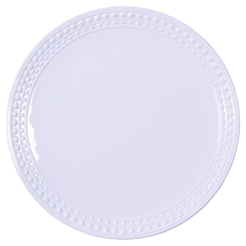 Lok-Osemile 6-Piece Melamine Dinner Plates, 11 Inch Dinner Dishes Set For Indoor And Outdoor Use, White #TOP4