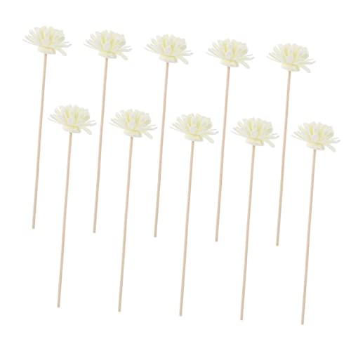 GRIRIW 10 Pcs Diffuser Sticks Natural Rattan Fragrance Sticks for Diffuser Home Decor Spa Office Use Includes Accessories