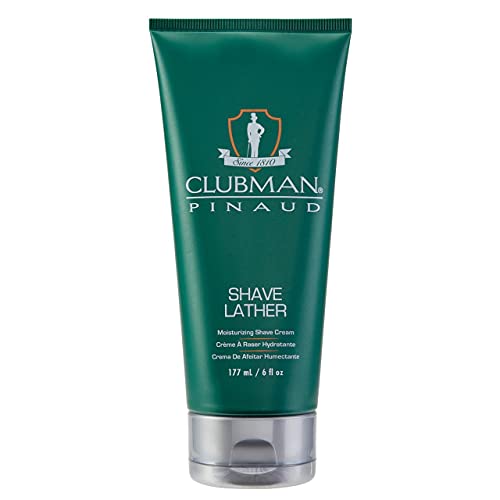 Image of Clubman Pinaud Shaving Cream for Men - Rich, Creamy Lather for Smooth Shave, Men's Shaving Cream, 6 fl oz