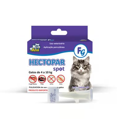 Antipulgas e Larvicida para Gatos de 04 á 10kg Pipeta com 1,0ml