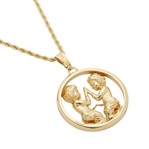 Eternal Rose 24k Gold-Dipped Zodiac Necklace With Star Sign Constellation Pendant2