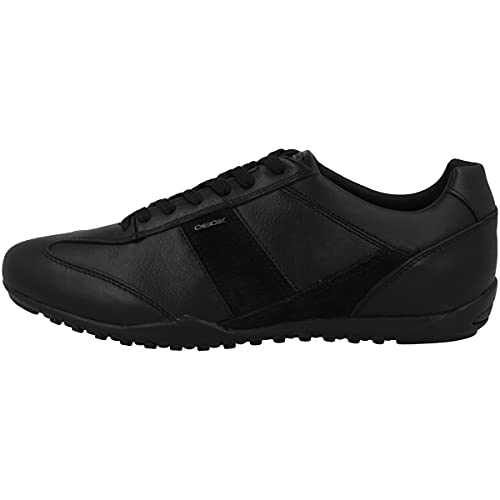Geox U Wells A, Sneakers para Hombre, Negro (Black), 42 EU