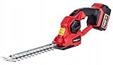 Schmith 18V Akku-Hecken- und Grasschere, mit Wechselklingen, kompakte Bauweise, batterielos, für Garten und Baumschnitt, mit Überlastschutz