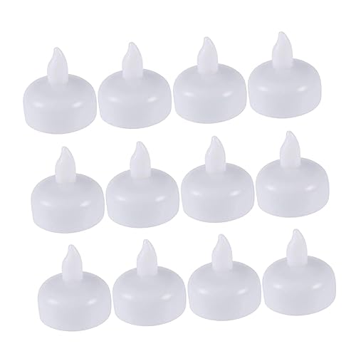 Holibanna Candela Led Galleggiante Lampada A Candela Elettronica Per Decorazione Festa Nuziale O Eventi All'aperto