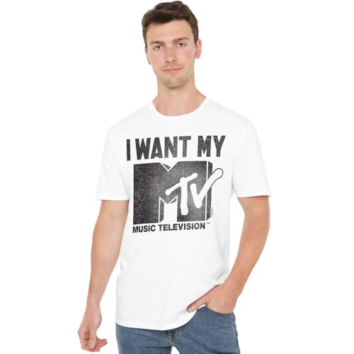 T-shirt MTV I Want It vintage haut unisexe à manches courtes vêtement retro musique