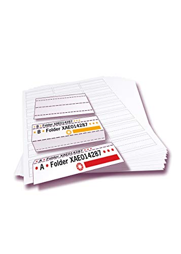 Jalema 2511020000 - Tiras imprimibles para etiquetas Alzicht (65 mm, 420 unidades), color blanco