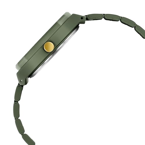 Image of Sonata Poze 6 Terra Trails Quartz Olive Round Dial Men's Watch | Stainless Steel Strap Material | Watches for Men Analog - SP70073KM02