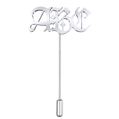 Image of Custom Lapel Pin for Women Men - Name Brooch Pin Personalized Stainless Steel for Wedding Business Party - Gold /Silver /Black Customized Jewelry Gifts