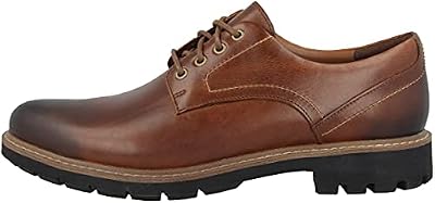 Clarks Batcombe Hall Derby - Zapatos de Cordones para Hombre, Marrón (Dark Tan Lea), 42 EU