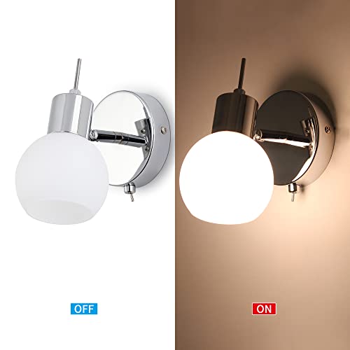 MantoLite LED Modern Wall Lamp 2 Pack Indoor Bedroom Wall Lights with Switch Wall Mounted Lighting Bedside Reading Lamp Living Room Corridor Stairs Wall Sconce (5W E14 LED Bulbs Included) - Cosy Home Interiors MantoLite LED Modern Wall Lamp 2 Pack Indoor Bedroom Wall Lights with Switch Wall Mounted Lighting Bedside Reading Lamp Living Room Corridor Stairs Wall Sconce (5W E14 LED Bulbs Included) - Image 8