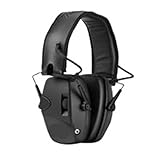 [QPSLIDH] イヤーマフ 電子ノイズキャンセリングヘッドホン 聴覚保護ヘッドセット アクティブヘッドホン 2個パック(Black and Brown)