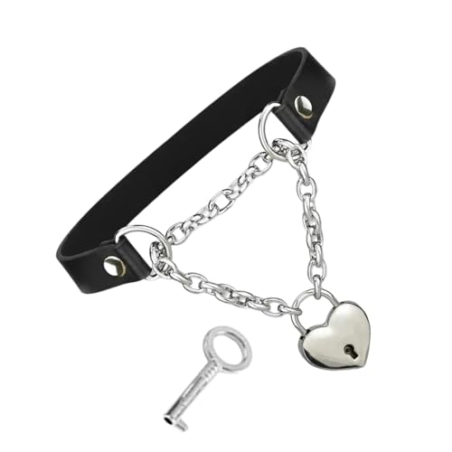 Collier en cuir PU pour femmes ajustable qui ne irrite pas la peau