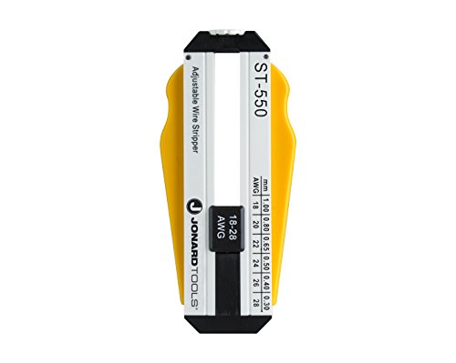 Pince à Dénuder De Précision Jonard ST-550 - Réglable Pour Fils 18 à 28 AWG - Longueur De Bande Réglable Jusqu'à 5.1cm - 5
