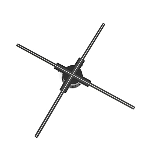Ventilador Holográfico, 20,5 pulgadas, 624 cuentas de lámpara LED, proyector holograma 3D, pantalla publicidad, máquina montada en la pared, Control Wifi con Audio