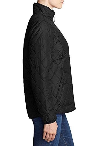 Eddie Bauer Women's Year Round Quilted Field Jacket (Black, Medium) #TOP1