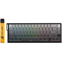 ATTACK SHARK X68 PRO HE Wireless Rapid Trigger Gaming Keyboard with Adjustable Actuation,8K Polling Rate,Hall Effect Magnetic Switch,Hot-Swap,RGB Backlit,BT/2.4GHz/Wired,for FPS Games-Moonlit Night